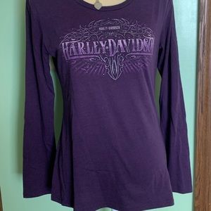 Harley Davidson long sleeve purple Size L
